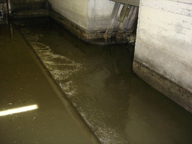 Regenüberlaufbecken Spreitenbach Betrieb der Beschickungspumpen vor der Sanierung
