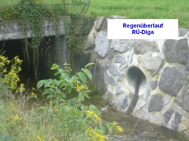 RÜ-Diga Auslaufrohr in den Mosenbach 2005-08-27