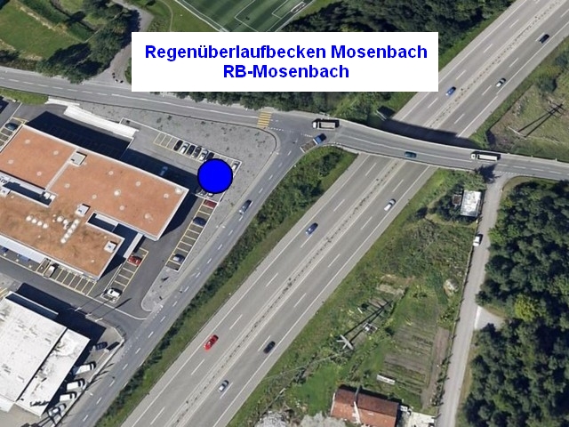 Standort Regenüberlaufbecken Mosenbach 2011
