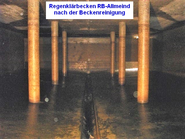 RB-Allmeind Regenklärbecken nach der Reinigung 2005-09-09